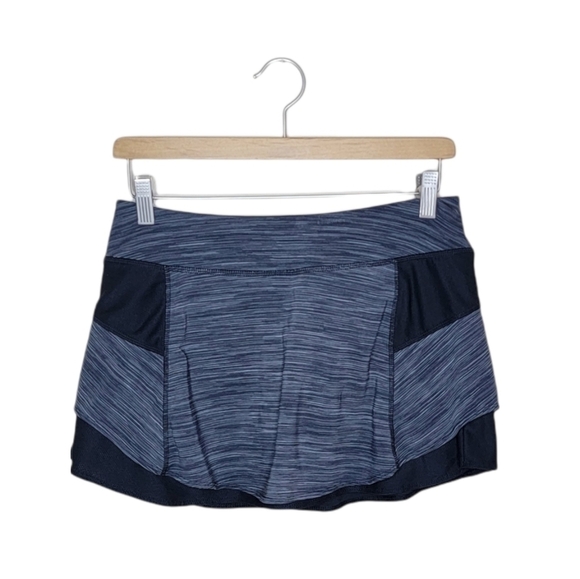 Athleta Gray Spacedye Bustle Skort Size Small Golf Tennis Pickleball Size Small - Picture 1 of 10